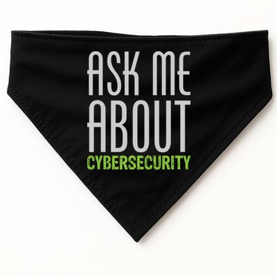 Ask Me About Cybersecurity USA-Made Doggie Bandana