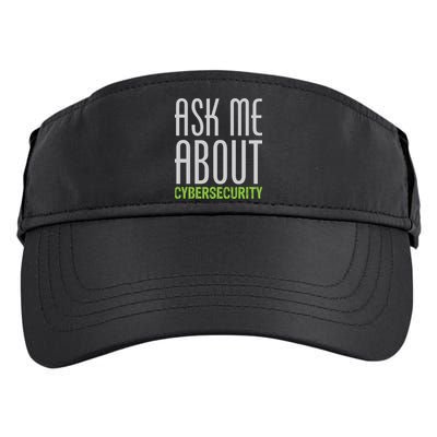 Ask Me About Cybersecurity Adult Drive Performance Visor