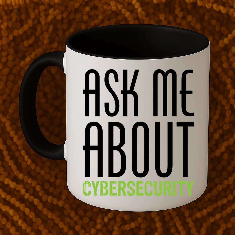 Ask Me About Cybersecurity Mug