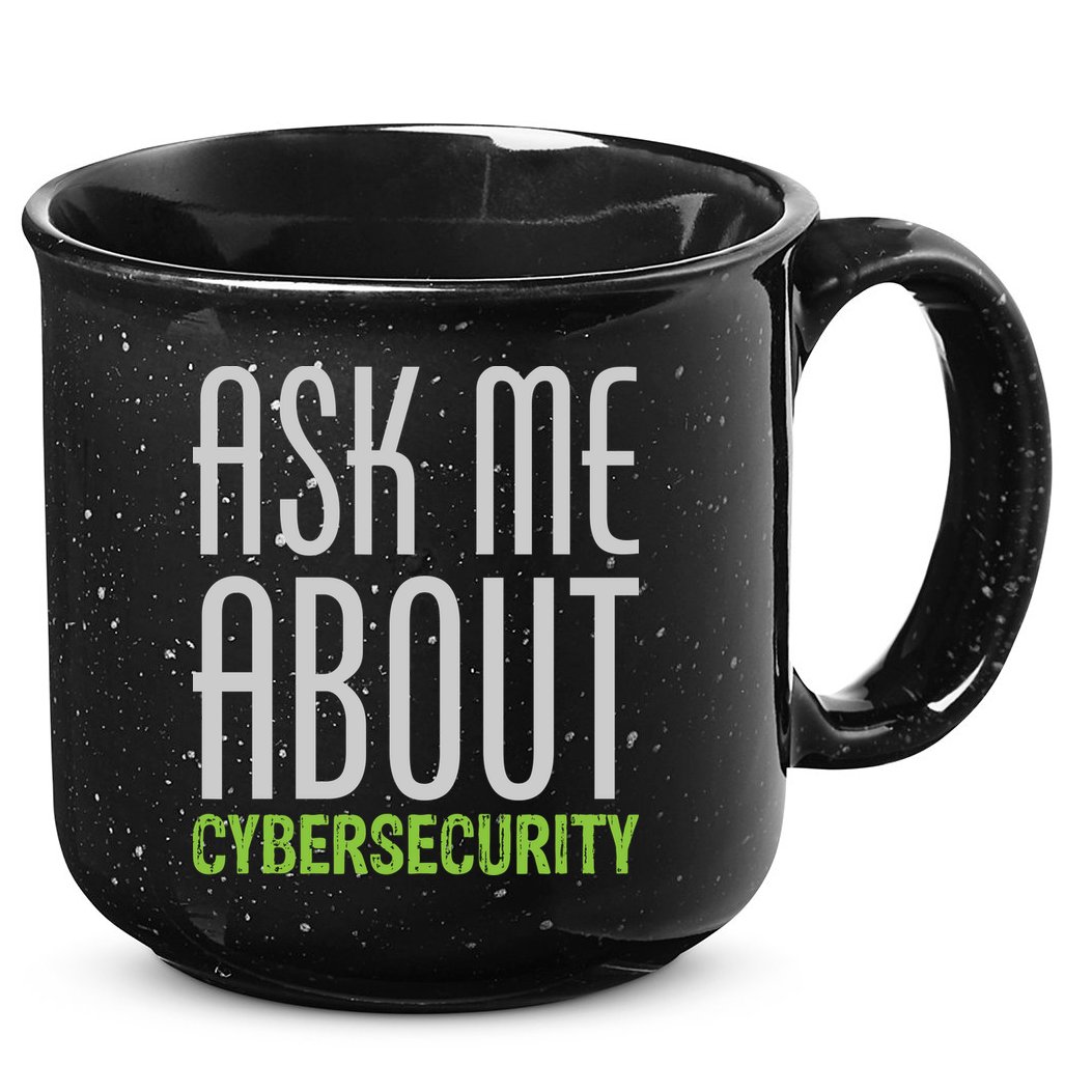 Ask Me About Cybersecurity 15oz Campfire Ceramic Mug