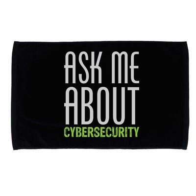 Ask Me About Cybersecurity Microfiber Hand Towel