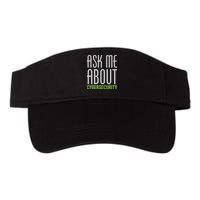 Ask Me About Cybersecurity Valucap Bio-Washed Visor