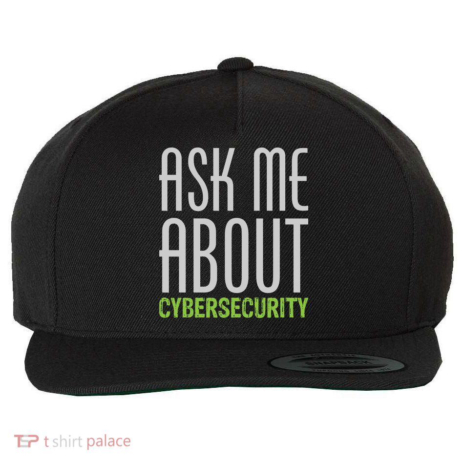 Ask Me About Cybersecurity Wool Snapback Cap