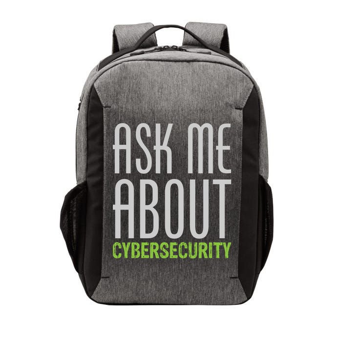 Ask Me About Cybersecurity Vector Backpack