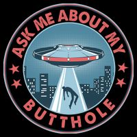 Ask Me About My Butthole Alien Abduction Wool Snapback Cap