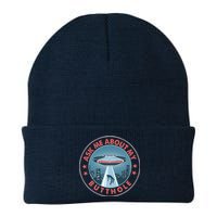 Ask Me About My Butthole Alien Abduction Knit Cap Winter Beanie