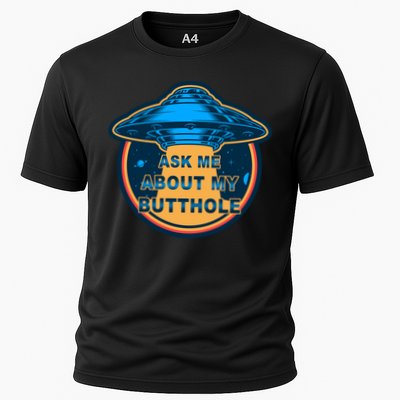Ask Me About My Butthole Funny Alien Performance Shirt