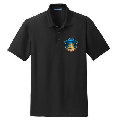 Ask Me About My Butthole Funny Alien Dry Zone Grid Polo
