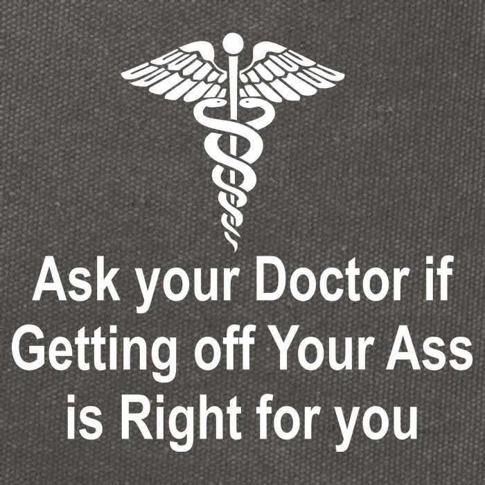 Ask Your Doctor Cotton Canvas Backpack