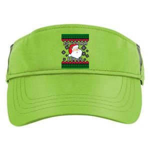 Ask your Mom if I'm Real Santa Claus Ugly X-Mas Adult Drive Performance Visor