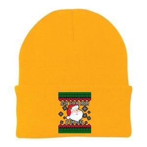 Ask your Mom if I'm Real Santa Claus Ugly X-Mas Knit Cap Winter Beanie