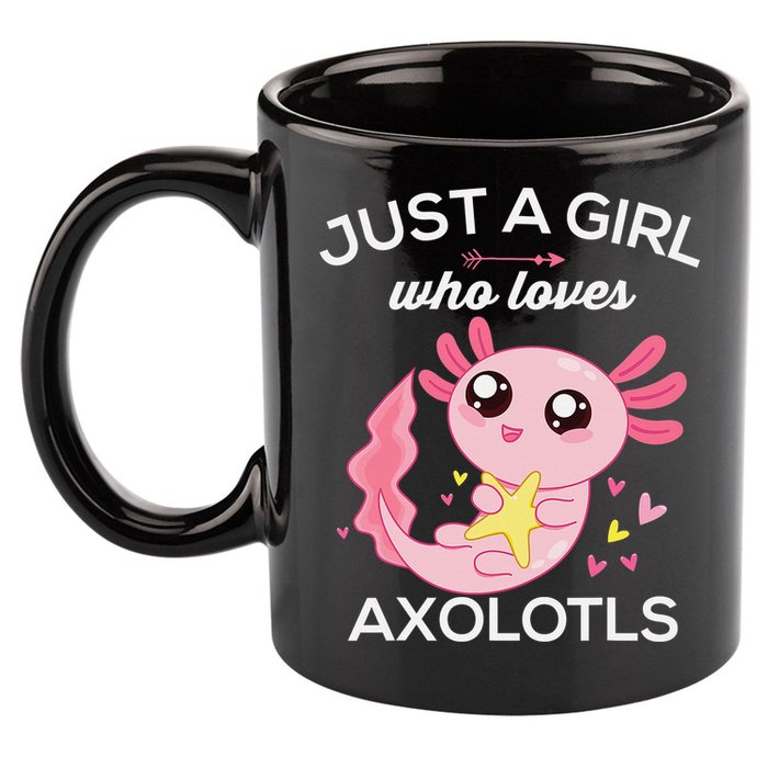 Axolotl Shirt Kawaii Just A  Who Loves Axolotl  11oz C Handle Ceramic Mug