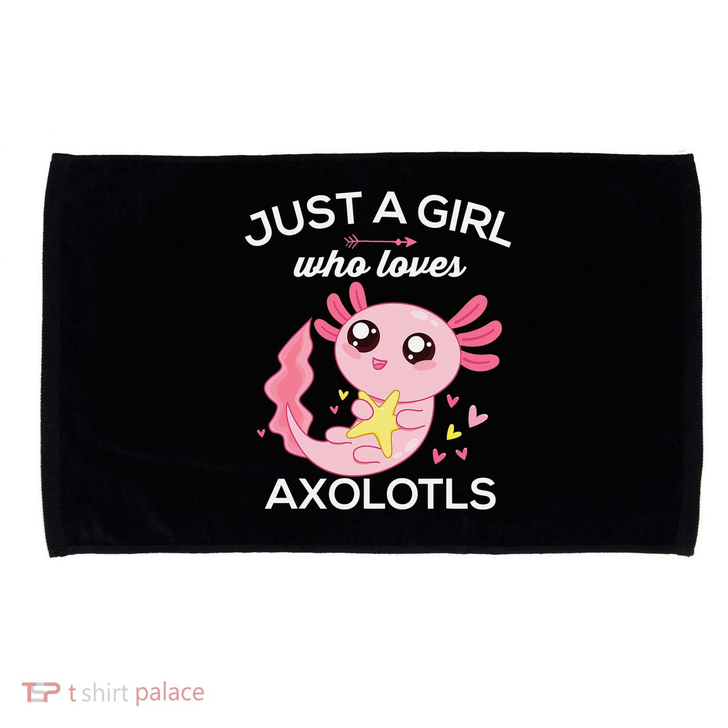 Axolotl Shirt Kawaii Just A  Who Loves Axolotl  Microfiber Hand Towel