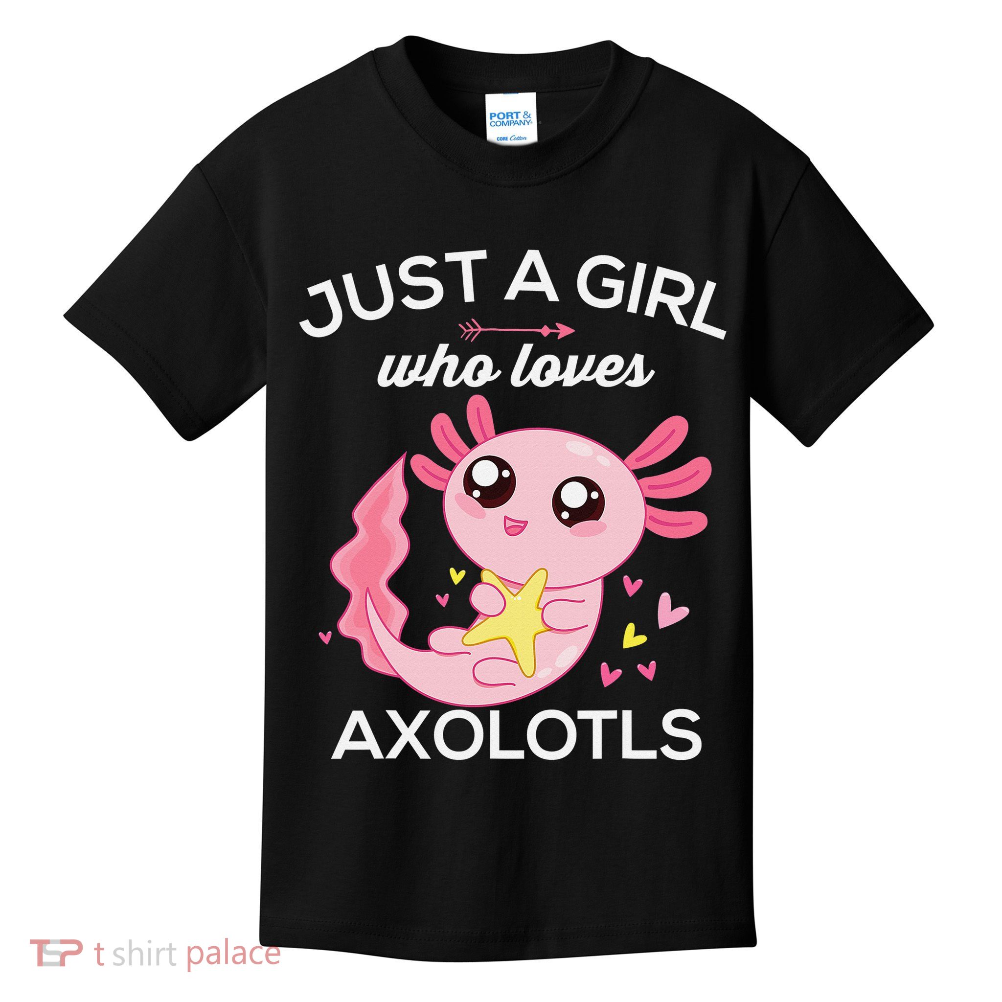Axolotl Shirt Kawaii Just A  Who Loves Axolotl  Kids T-Shirt
