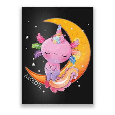 Axolotl Space Kawaii Japanese Anime Gift Girls Teens   Poster