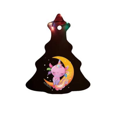 Axolotl Space Kawaii Japanese Anime Gift Girls Teens   Ceramic Tree Ornament