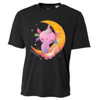 Axolotl Space Kawaii Japanese Anime Gift Girls Teens  Cooling Performance Crew T-Shirt