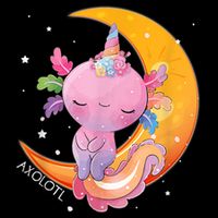 Axolotl Space Kawaii Japanese Anime Gift Girls Teens  Long Sleeve Shirt