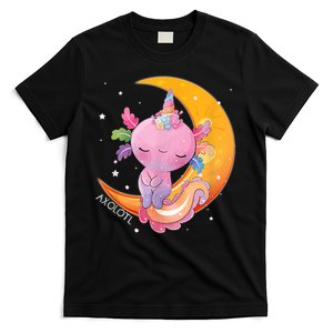 Axolotl Space Kawaii Japanese Anime Gift Girls Teens  T-Shirt