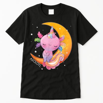 Axolotl Space Kawaii Japanese Anime Gift Girls Teens  Tall T-Shirt