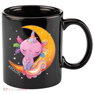 Axolotl Space Kawaii Japanese Anime Gift Girls Teens  11oz C Handle Ceramic Mug