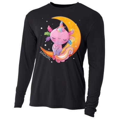 Axolotl Space Kawaii Japanese Anime Gift Girls Teens  Cooling Performance Long Sleeve Crew