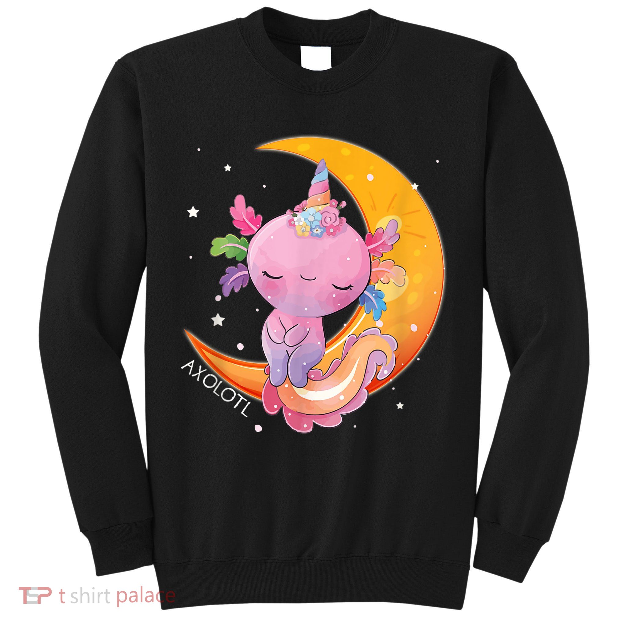 Axolotl Space Kawaii Japanese Anime Gift Girls Teens  Tall Sweatshirt