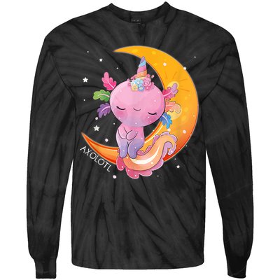 Axolotl Space Kawaii Japanese Anime Gift Girls Teens  Tie-Dye Long Sleeve Shirt