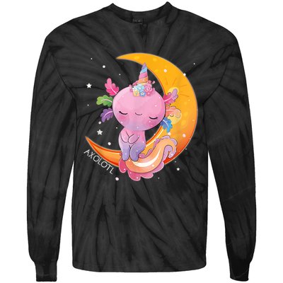 Axolotl Space Kawaii Japanese Anime Gift Girls Teens  Tie-Dye Long Sleeve Shirt