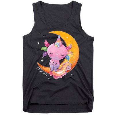 Axolotl Space Kawaii Japanese Anime Gift Girls Teens  Tank Top