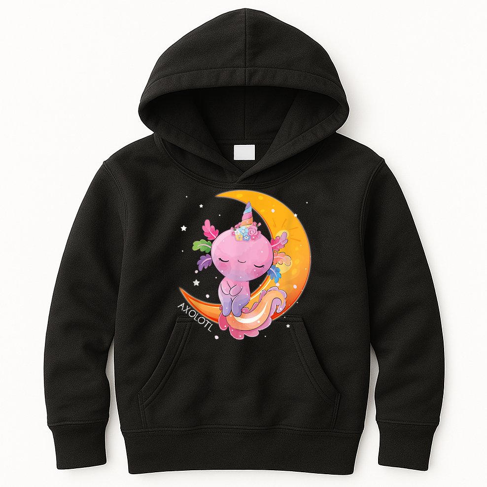 Axolotl Space Kawaii Japanese Anime Gift Girls Teens  Kids Hoodie