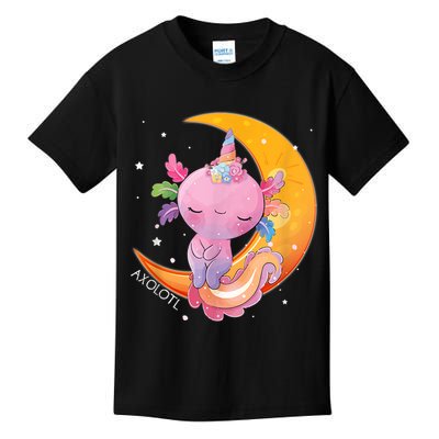 Axolotl Space Kawaii Japanese Anime Gift Girls Teens  Kids T-Shirt
