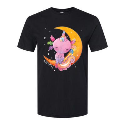 Axolotl Space Kawaii Japanese Anime Gift Girls Teens  Softstyle CVC T-Shirt