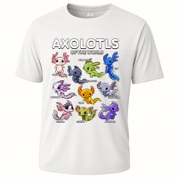 Axolotl Shirts Kawaii Axolotls Of The World Axolotl Animals Design Performance Shirt