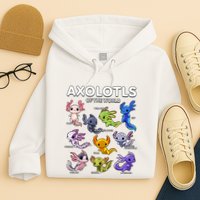 Axolotl Shirts Kawaii Axolotls Of The World Axolotl Animals Design Hoodie