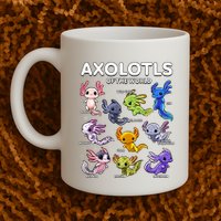 Axolotl Shirts Kawaii Axolotls Of The World Axolotl Animals Design Mug