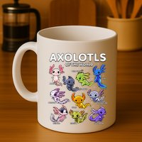 Axolotl Shirts Kawaii Axolotls Of The World Axolotl Animals Design Mug