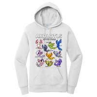 Axolotl Shirts Kawaii Axolotls Of The World Axolotl Animals Design Women's Pullover Hoodie