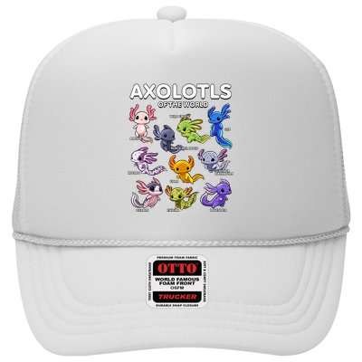 Axolotl Shirts Kawaii Axolotls Of The World Axolotl Animals Design Trucker Hat