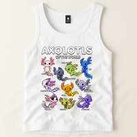 Axolotl Shirts Kawaii Axolotls Of The World Axolotl Animals Design Tank Top