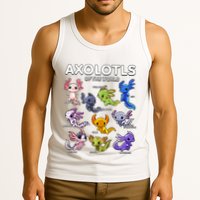 Axolotl Shirts Kawaii Axolotls Of The World Axolotl Animals Design Tank Top