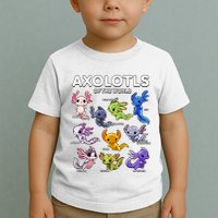 Axolotl Shirts Kawaii Axolotls Of The World Axolotl Animals Design Toddler T-Shirt