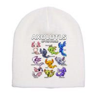 Axolotl Shirts Kawaii Axolotls Of The World Axolotl Animals Design Short Acrylic Beanie