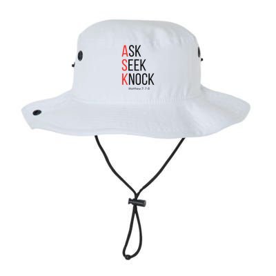 Ask Seek Knock Matthew 778 Inspirational Faith Bucket Hat