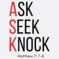 Ask Seek Knock Matthew 778 Inspirational Faith Wool Snapback Cap