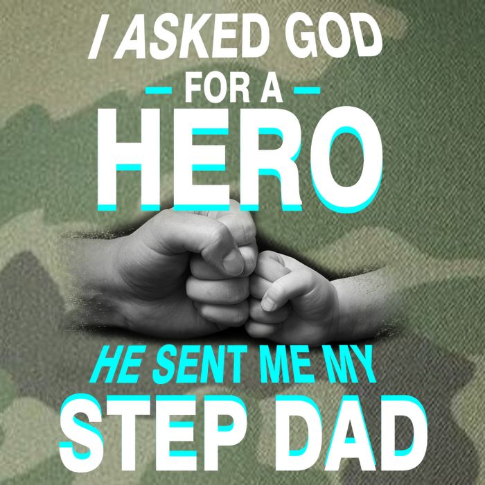 Asked God For A Hero He Sent Me My Step Dad Legacy Tie Dye Trucker Hat