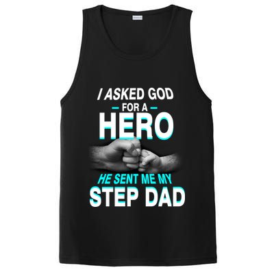 Asked God For A Hero He Sent Me My Step Dad PosiCharge Competitor Tank