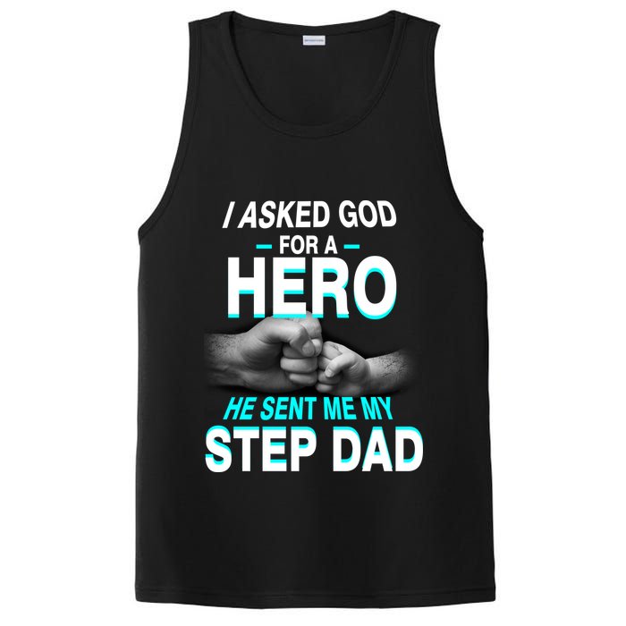 Asked God For A Hero He Sent Me My Step Dad PosiCharge Competitor Tank