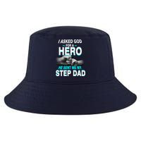 Asked God For A Hero He Sent Me My Step Dad Cool Comfort Performance Bucket Hat