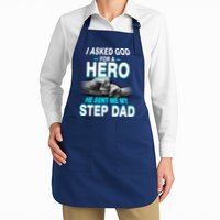 Asked God For A Hero He Sent Me My Step Dad Apron